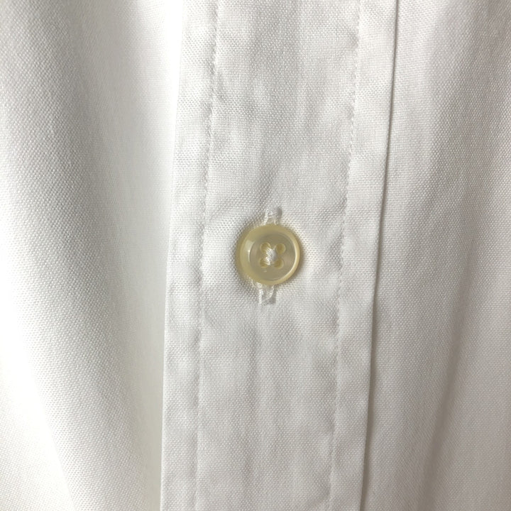Ralph Lauren YARMOUTH long sleeve button down shirt, men's XL size cotton white type Vintage Second Hand