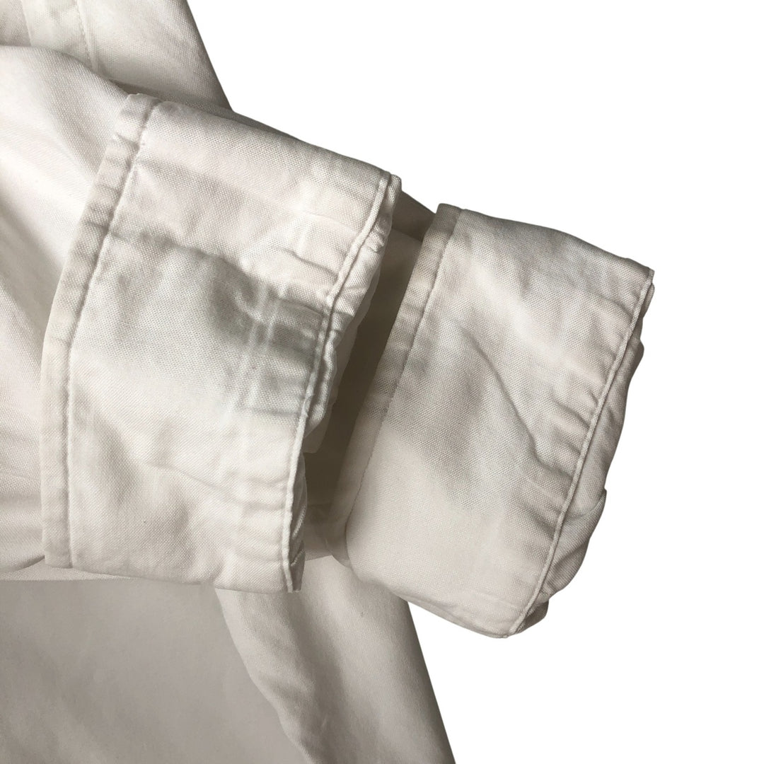 Ralph Lauren YARMOUTH long sleeve button down shirt, men's XL size cotton white type Vintage Second Hand