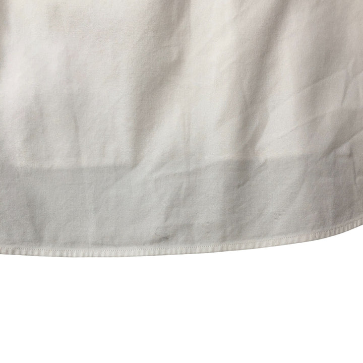 Ralph Lauren YARMOUTH long sleeve button down shirt, men's XL size cotton white type Vintage Second Hand