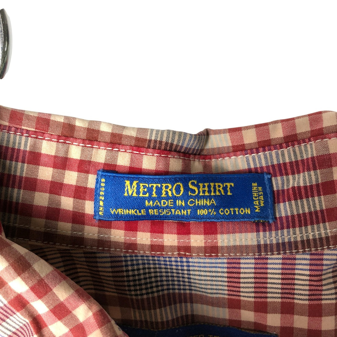 Pendleton PENDLETON Long Sleeve Button-Down Check Shirt, Men's Size Medium cotton red type Vintage Second Hand