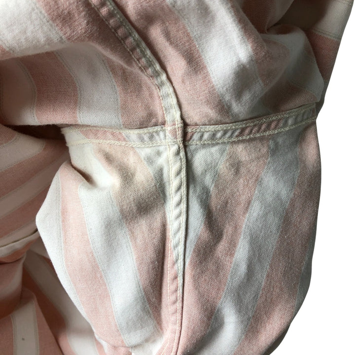 90'S GAP Vintage Long Sleeve Striped Shirt, Men's Size Medium cotton orange type Vintage Second Hand