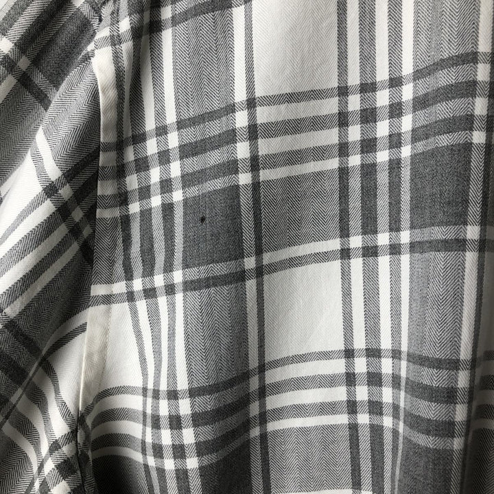 90s-00'S Vintage LLBean Long Sleeve Cotton Check Shirt, Men's Size L cotton white type Vintage Second Hand
