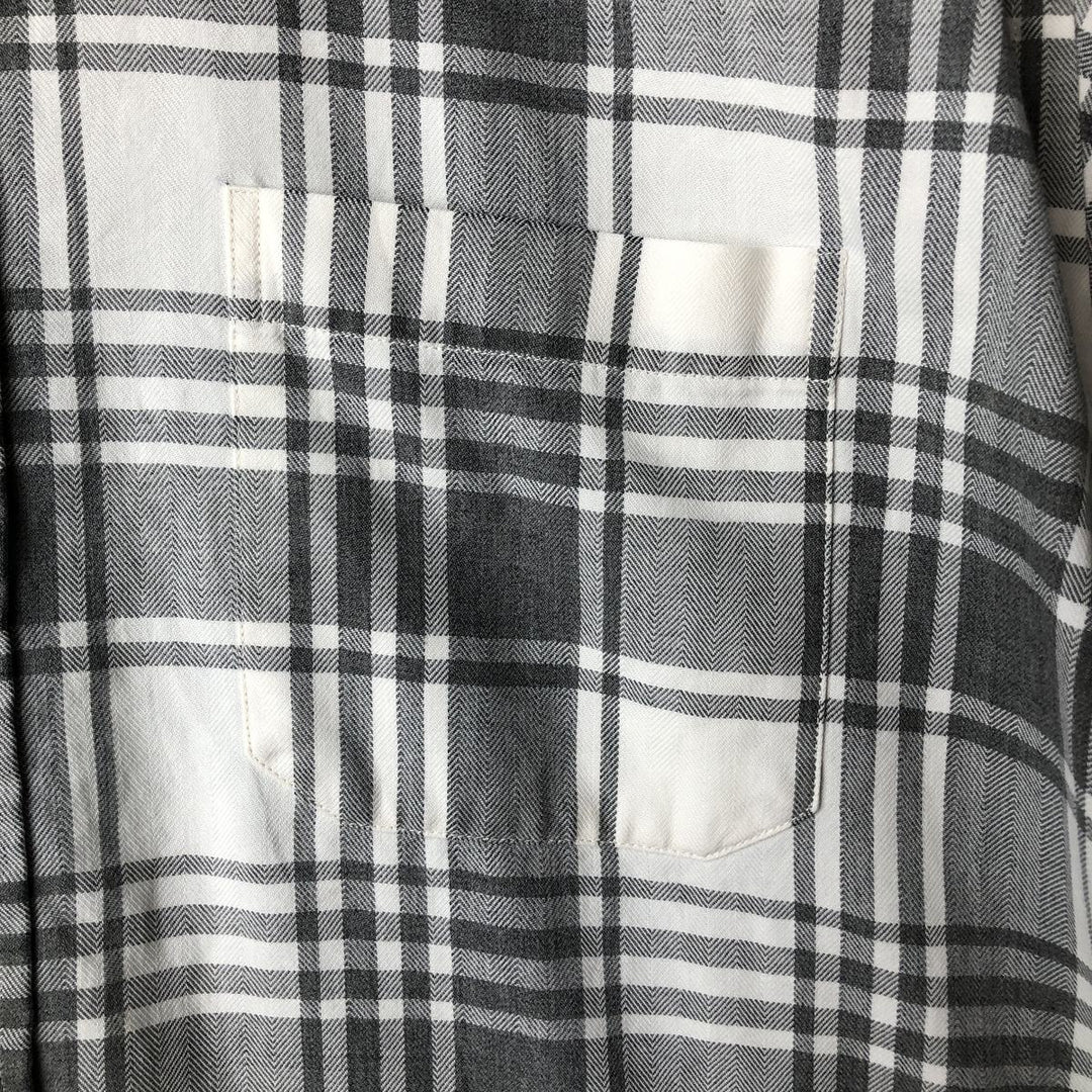 90s-00'S Vintage LLBean Long Sleeve Cotton Check Shirt, Men's Size L cotton white type Vintage Second Hand