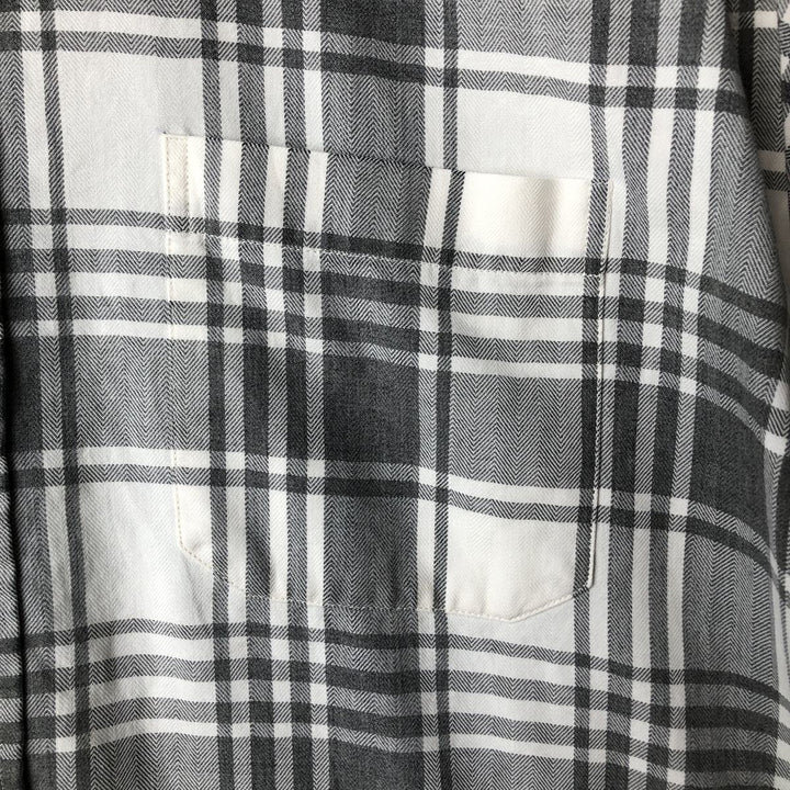 90s-00'S Vintage LLBean Long Sleeve Cotton Check Shirt, Men's Size L cotton white type Vintage Second Hand