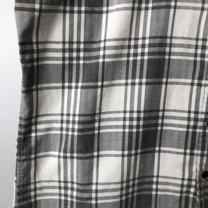 90s-00'S Vintage LLBean Long Sleeve Cotton Check Shirt, Men's Size L cotton white type Vintage Second Hand