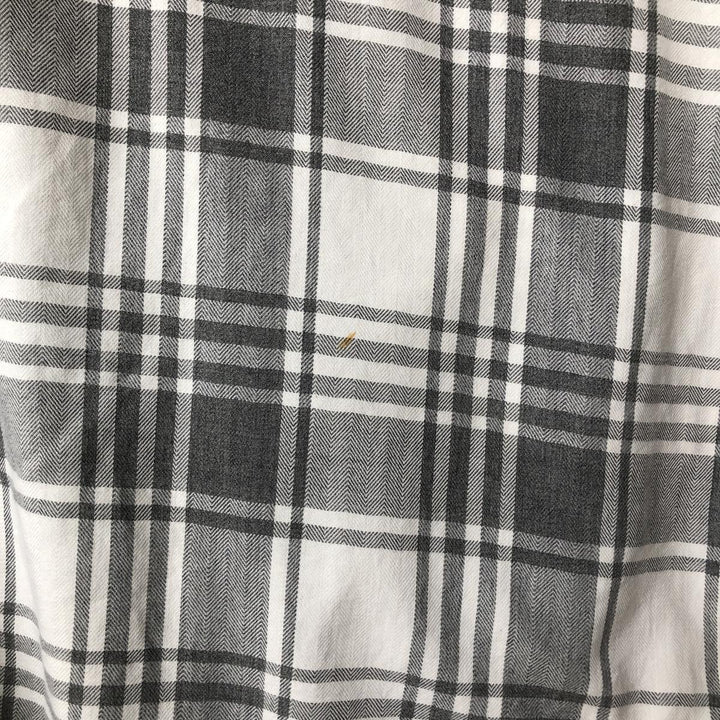 90s-00'S Vintage LLBean Long Sleeve Cotton Check Shirt, Men's Size L cotton white type Vintage Second Hand