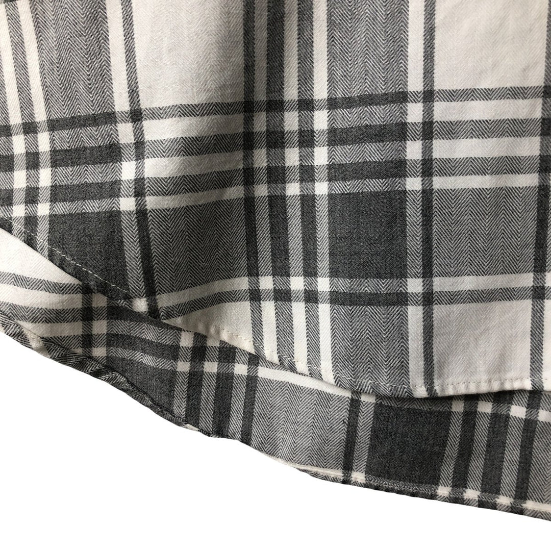 90s-00'S Vintage LLBean Long Sleeve Cotton Check Shirt, Men's Size L cotton white type Vintage Second Hand