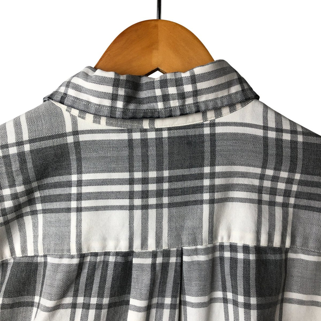 90s-00'S Vintage LLBean Long Sleeve Cotton Check Shirt, Men's Size L cotton white type Vintage Second Hand