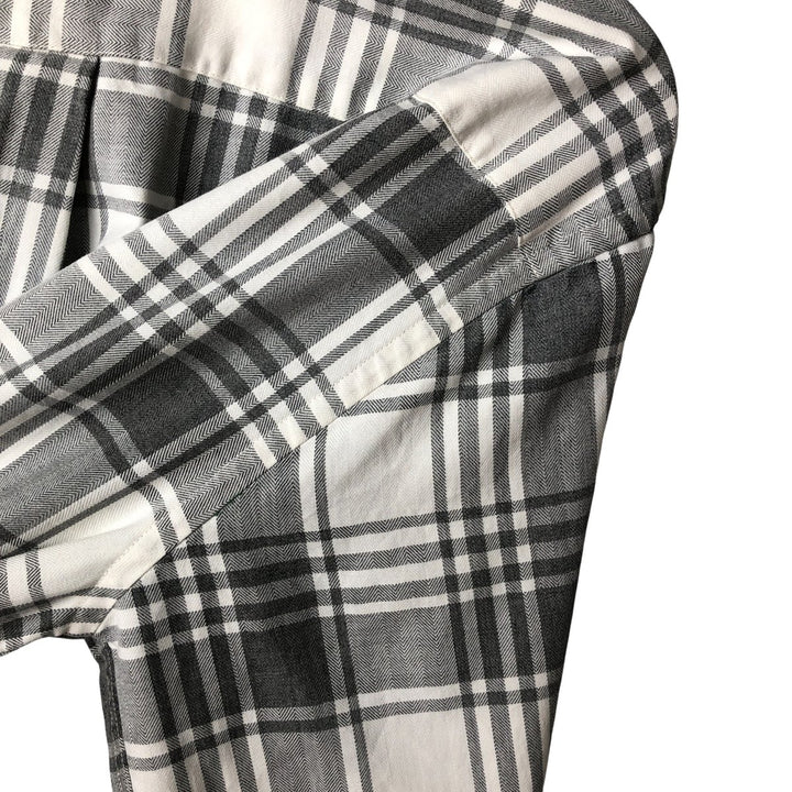 90s-00'S Vintage LLBean Long Sleeve Cotton Check Shirt, Men's Size L cotton white type Vintage Second Hand