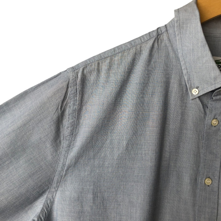 Lacoste Regular Fit Long Sleeve Button-Down Shirt, Size 44, Men's L cotton Blue type light blue Vintage Second Hand