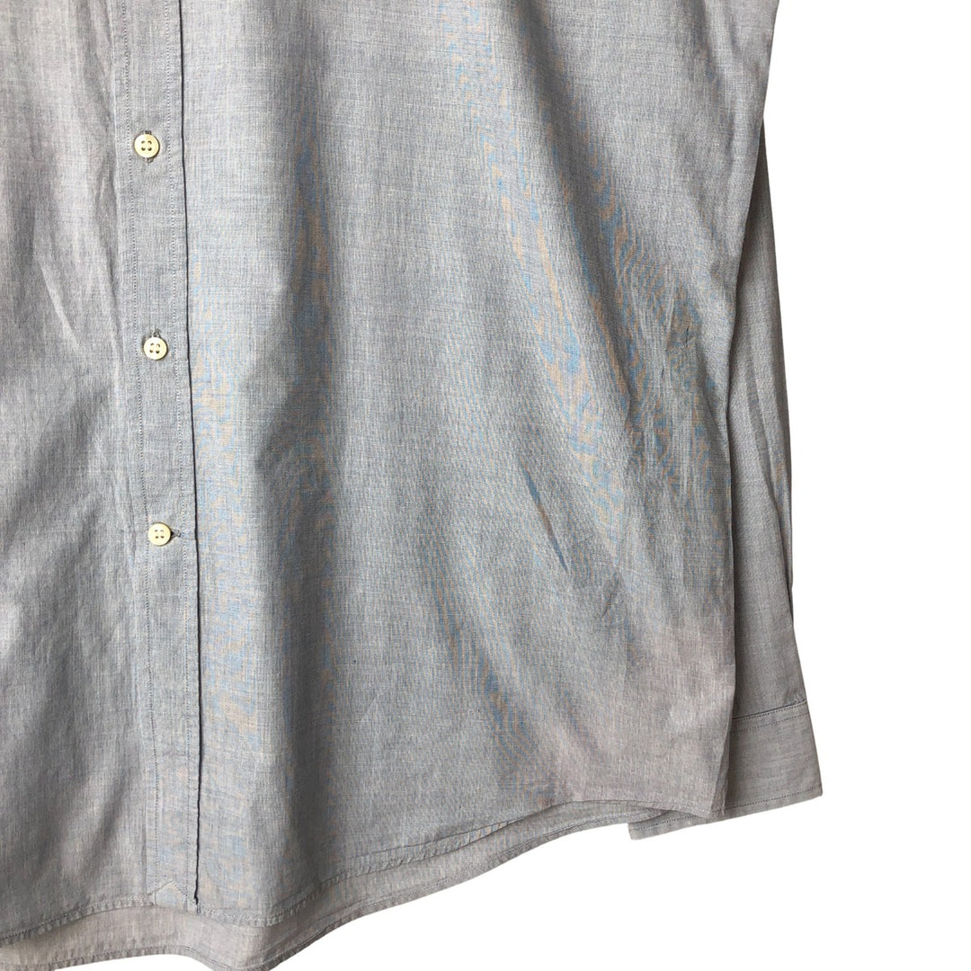 Lacoste Regular Fit Long Sleeve Button-Down Shirt, Size 44, Men's L cotton Blue type light blue Vintage Second Hand
