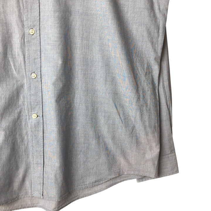 Lacoste Regular Fit Long Sleeve Button-Down Shirt, Size 44, Men's L cotton Blue type light blue Vintage Second Hand