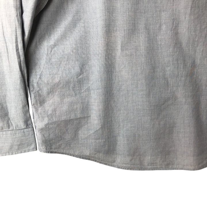 Lacoste Regular Fit Long Sleeve Button-Down Shirt, Size 44, Men's L cotton Blue type light blue Vintage Second Hand