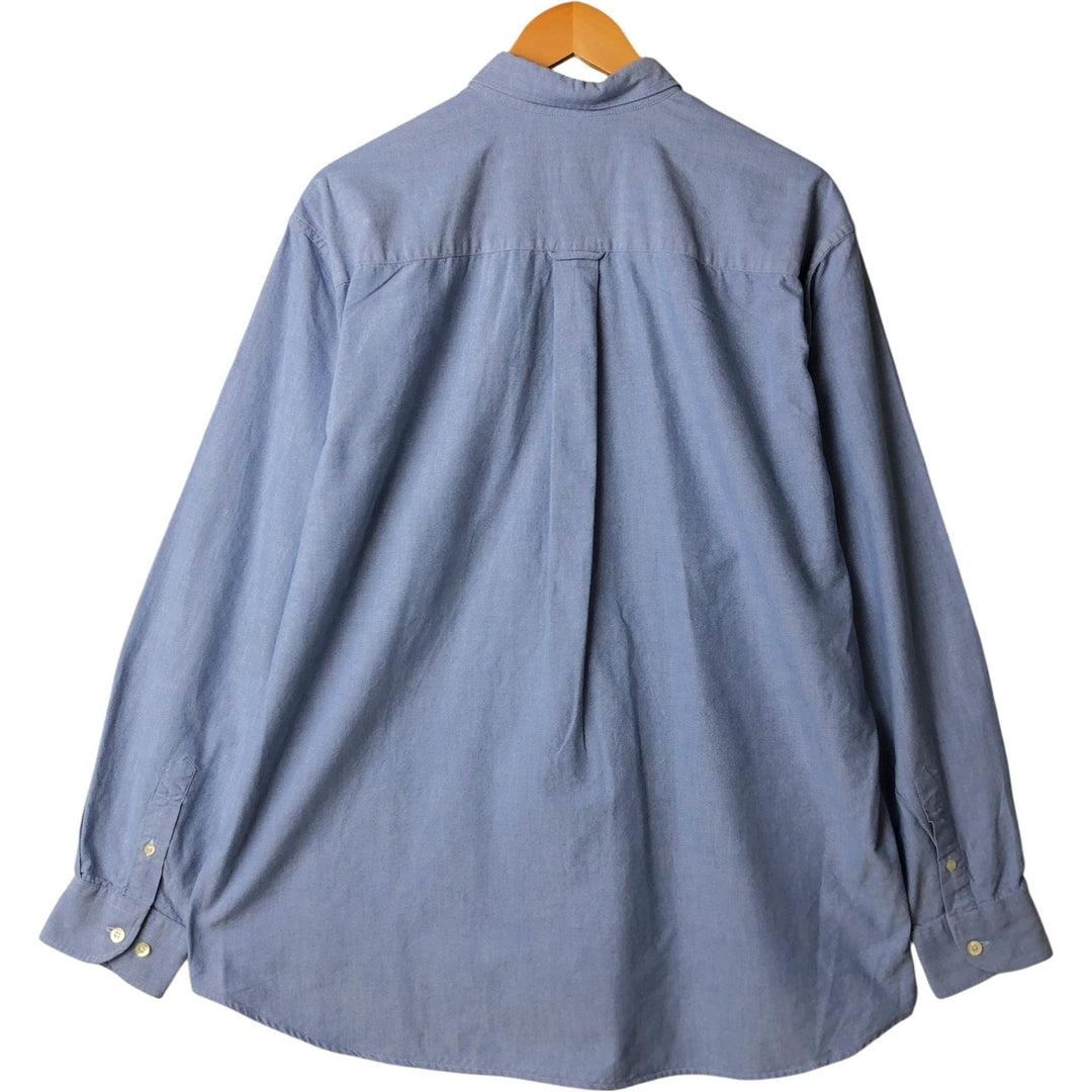 Lacoste long-sleeved button-down shirt, men's size XL cotton Blue type light blue Vintage Second Hand