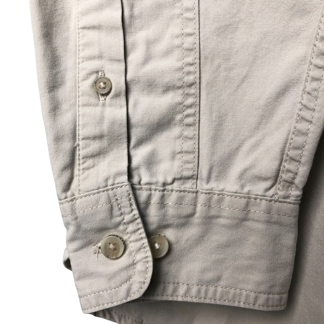 Filson Men's Long Sleeve Cotton Shirt, Size XL cotton gray type Vintage Second Hand