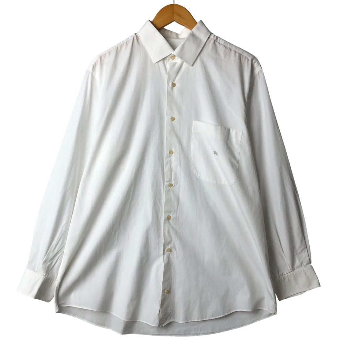 Burberry's BURBERRY LONDON long sleeve cotton shirt, men's size L cotton white type Vintage Second Hand