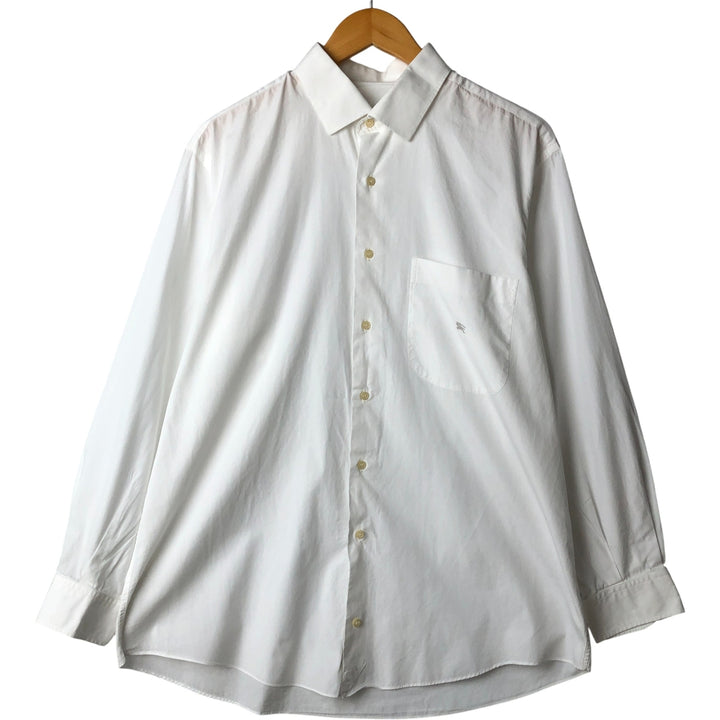 Burberry's BURBERRY LONDON long sleeve cotton shirt, men's size L cotton white type Vintage Second Hand