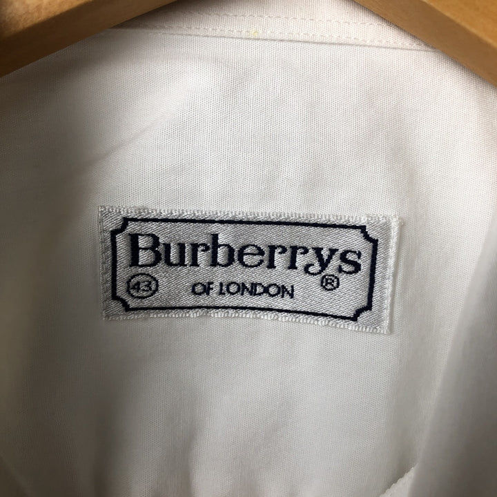 Burberry's BURBERRY LONDON long sleeve cotton shirt, men's size L cotton white type Vintage Second Hand