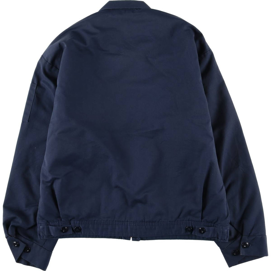 Vintage 1970s-1980'S WORK WEAR CORPORATION padded work jacket, size L, men's polyester navy blue type Vintage Second Hand