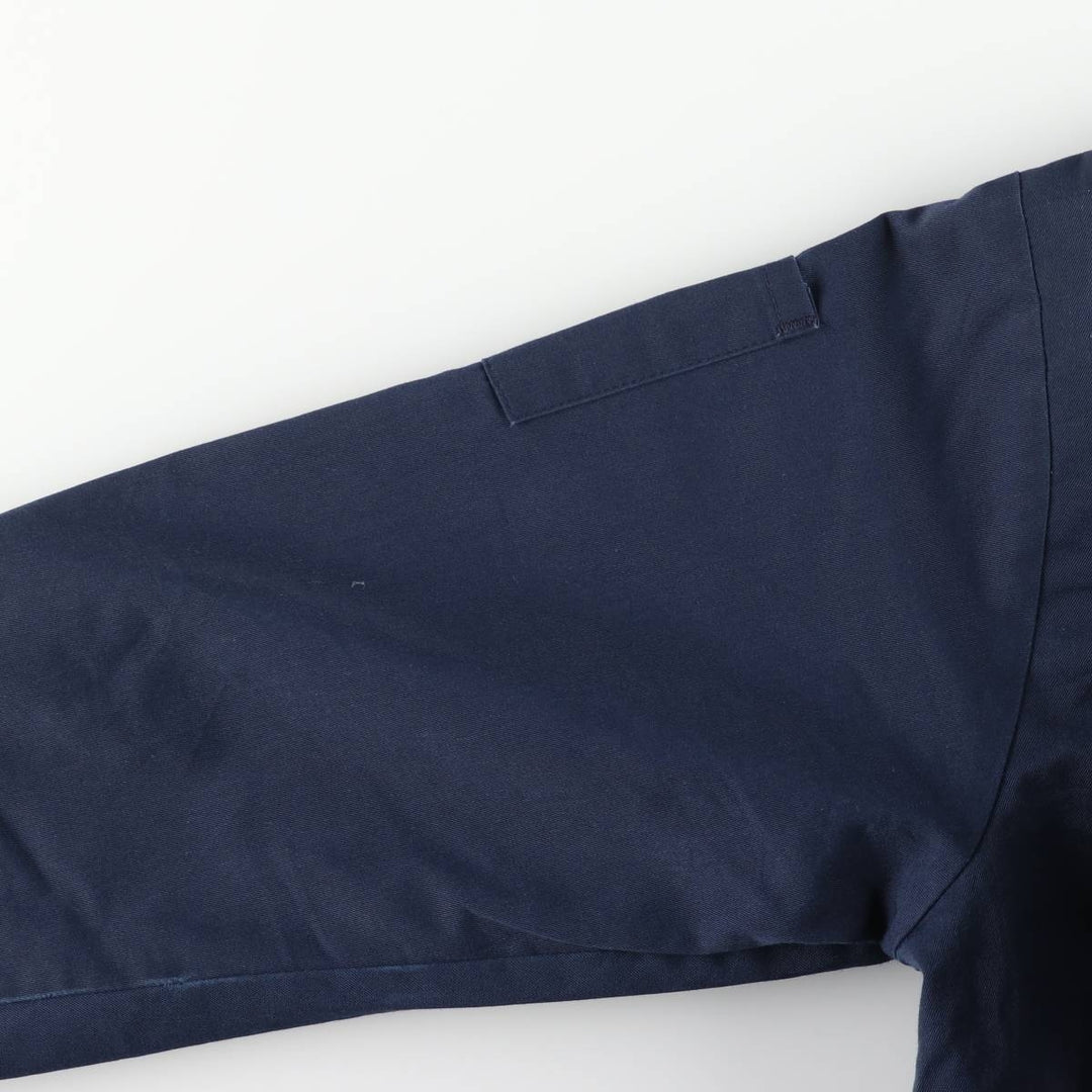 Vintage 1970s-1980'S WORK WEAR CORPORATION padded work jacket, size L, men's polyester navy blue type Vintage Second Hand
