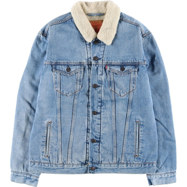Levi's padded denim jacket, size L, men's cotton blue type Vintage Second Hand