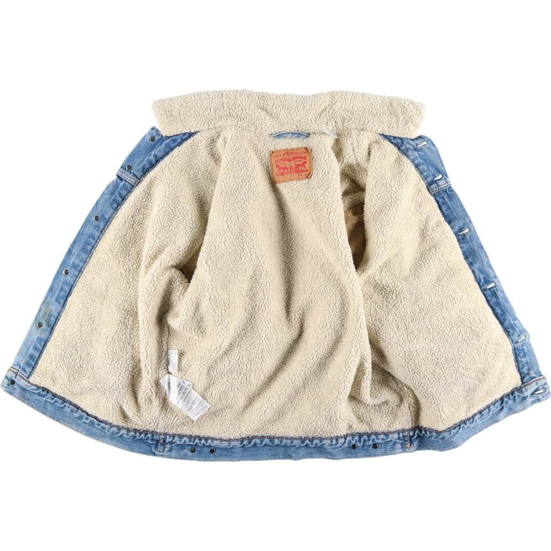 Levi's padded denim jacket, size L, men's cotton blue type Vintage Second Hand