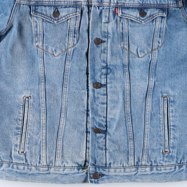 Levi's padded denim jacket, size L, men's cotton blue type Vintage Second Hand