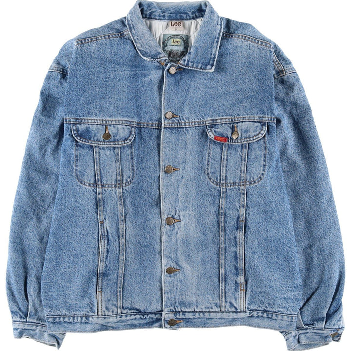 Vintage 90'S Lee Western Cut Riders denim jacket, size L, men's. cotton blue type Vintage Second Hand