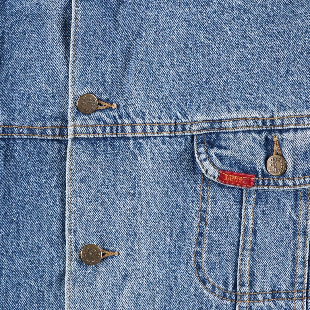 Vintage 90'S Lee Western Cut Riders denim jacket, size L, men's. cotton blue type Vintage Second Hand