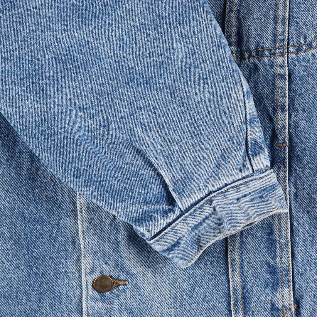 Vintage 90'S Lee Western Cut Riders denim jacket, size L, men's. cotton blue type Vintage Second Hand