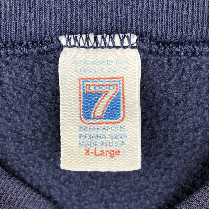 Vintage 90'S LOGO7 NFL Dallas Cowboys Print Sweatshirt, Made in USA, Men's Size XL cotton navy blue type Vintage Second Hand