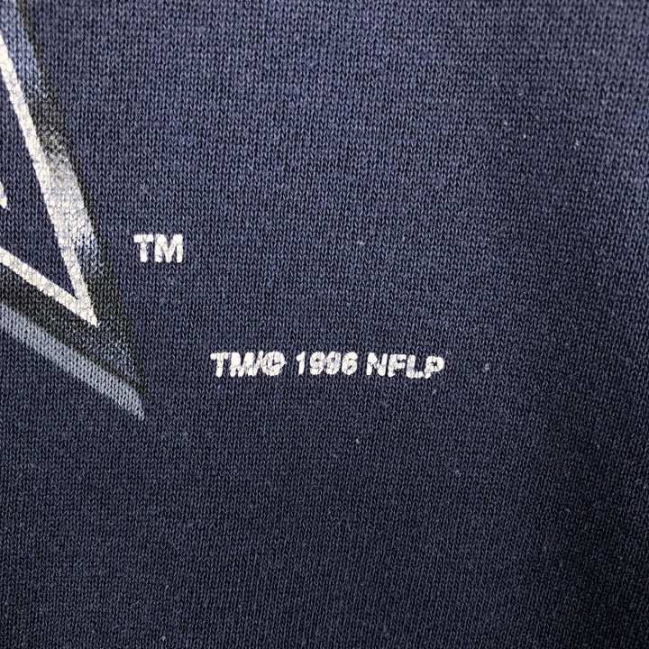 Vintage 90'S LOGO7 NFL Dallas Cowboys Print Sweatshirt, Made in USA, Men's Size XL cotton navy blue type Vintage Second Hand