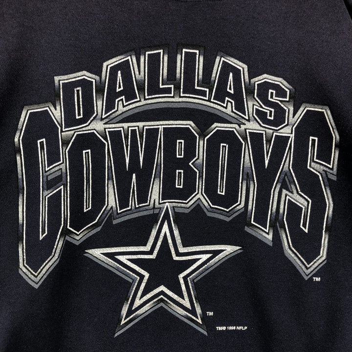 Vintage 90'S LOGO7 NFL Dallas Cowboys Print Sweatshirt, Made in USA, Men's Size XL cotton navy blue type Vintage Second Hand