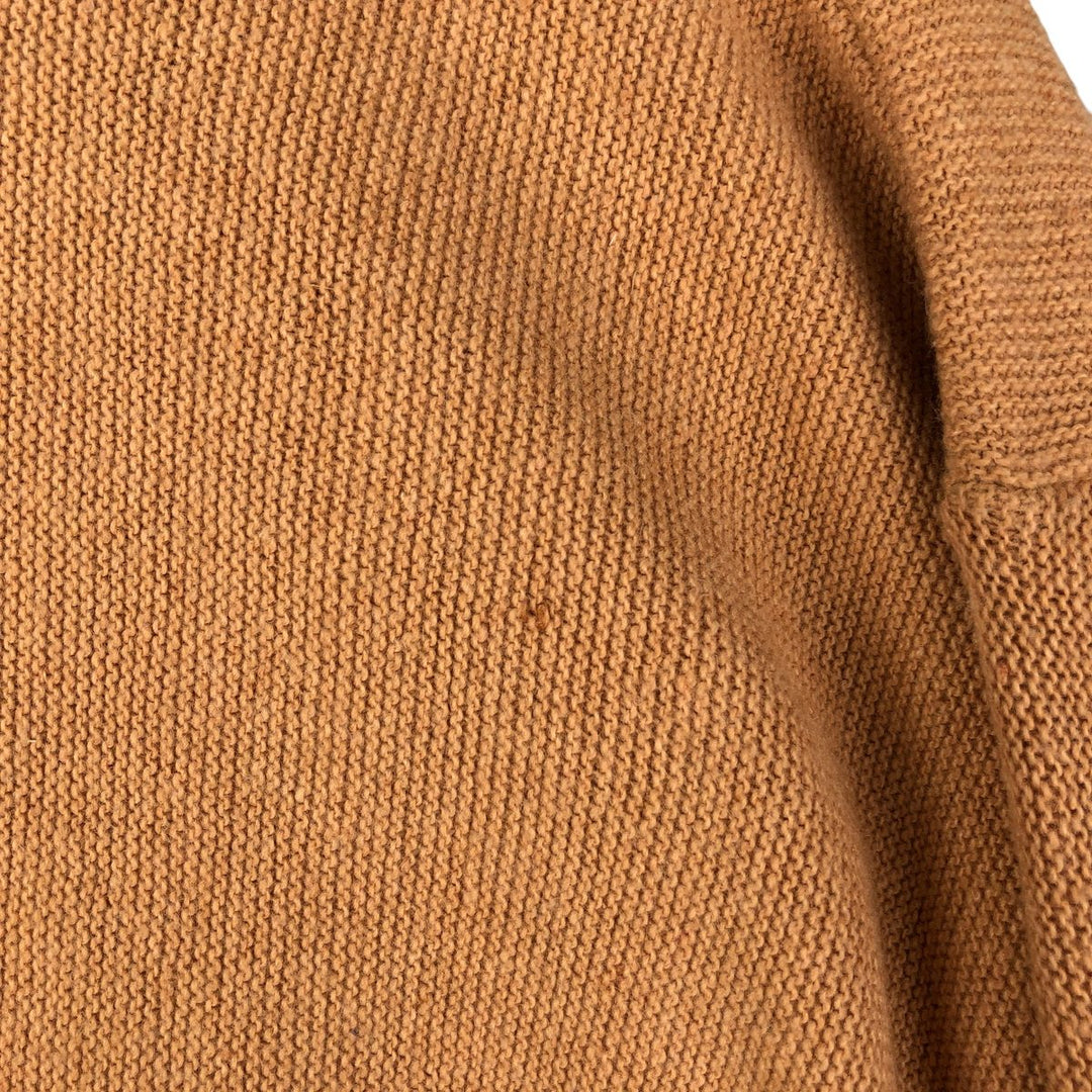 Vintage 70'S Campus acrylic knit cardigan, made in the USA, men's size XL acrylic orange type Vintage Second Hand