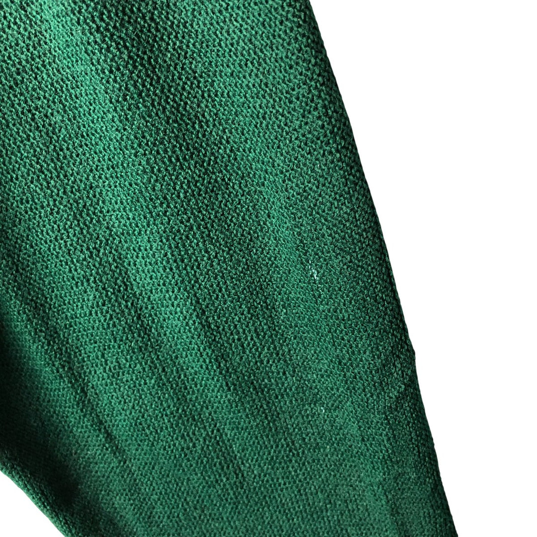 90'S IZOD acrylic knit cardigan, made in the USA, men's size M, vintage unclear green type Vintage Second Hand