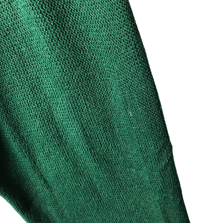 90'S IZOD acrylic knit cardigan, made in the USA, men's size M, vintage unclear green type Vintage Second Hand