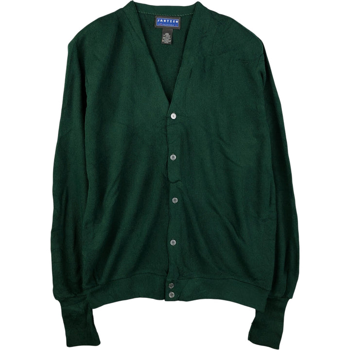 Vintage 90'S Jantzen Classics acrylic knit cardigan, made in the USA, size L, men's acrylic Green type dark green Vintage Second Hand