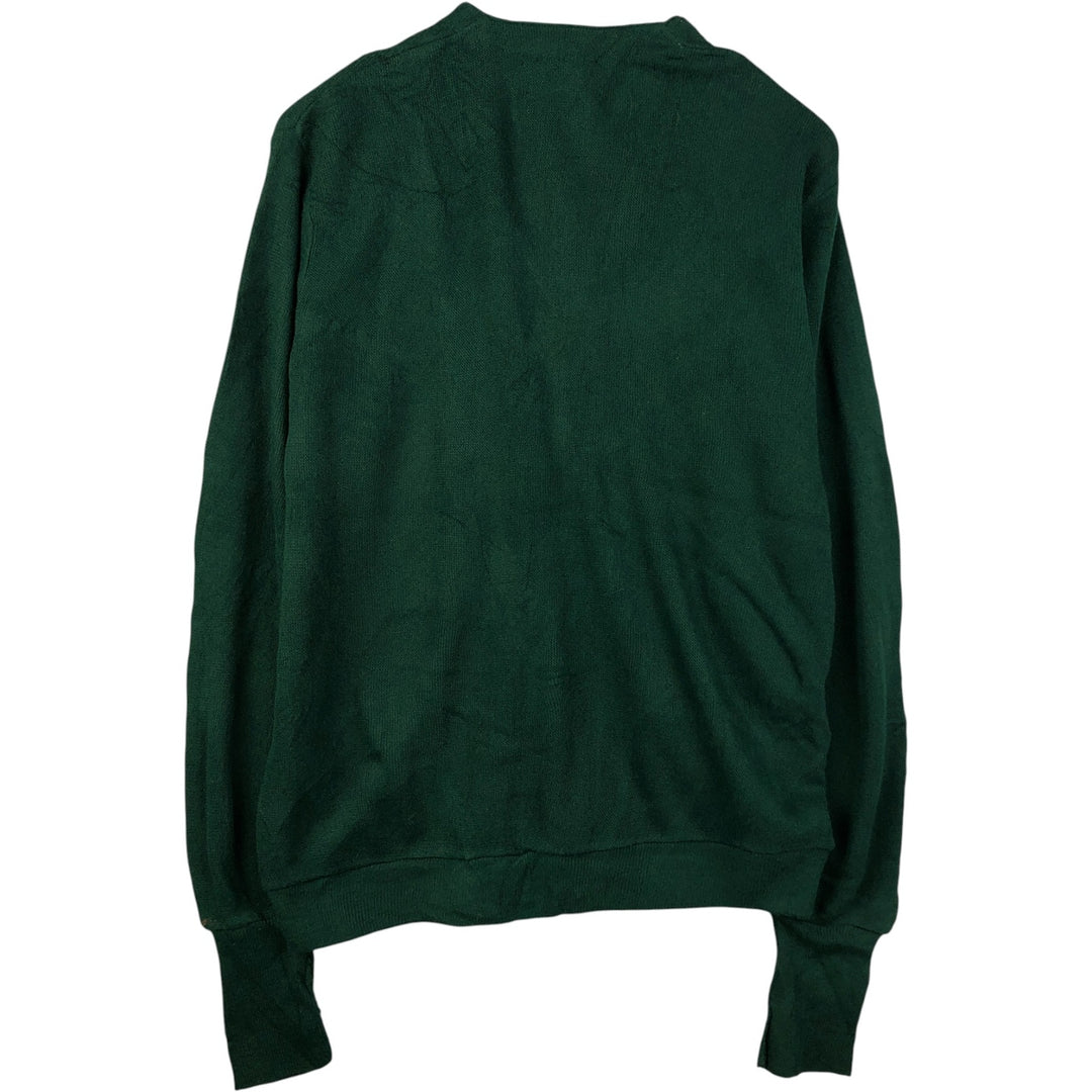 Vintage 90'S Jantzen Classics acrylic knit cardigan, made in the USA, size L, men's acrylic Green type dark green Vintage Second Hand