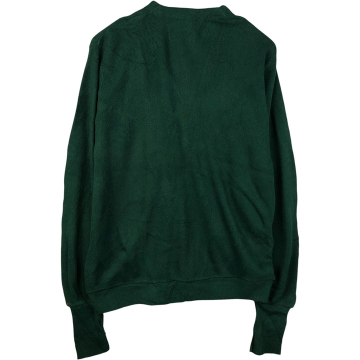 Vintage 90'S Jantzen Classics acrylic knit cardigan, made in the USA, size L, men's acrylic Green type dark green Vintage Second Hand