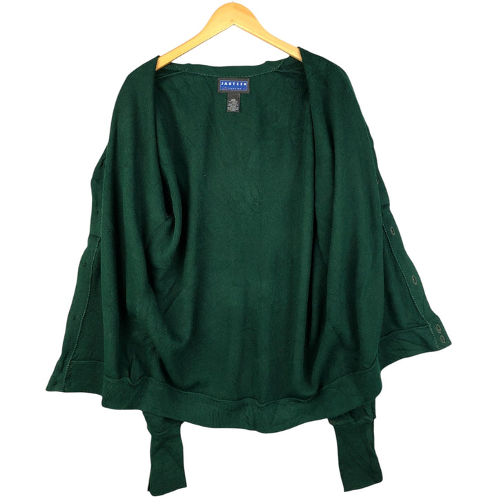 Vintage 90'S Jantzen Classics acrylic knit cardigan, made in the USA, size L, men's acrylic Green type dark green Vintage Second Hand