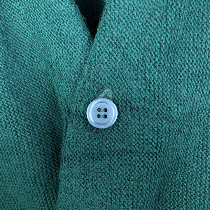 Vintage 90'S Jantzen Classics acrylic knit cardigan, made in the USA, size L, men's acrylic Green type dark green Vintage Second Hand
