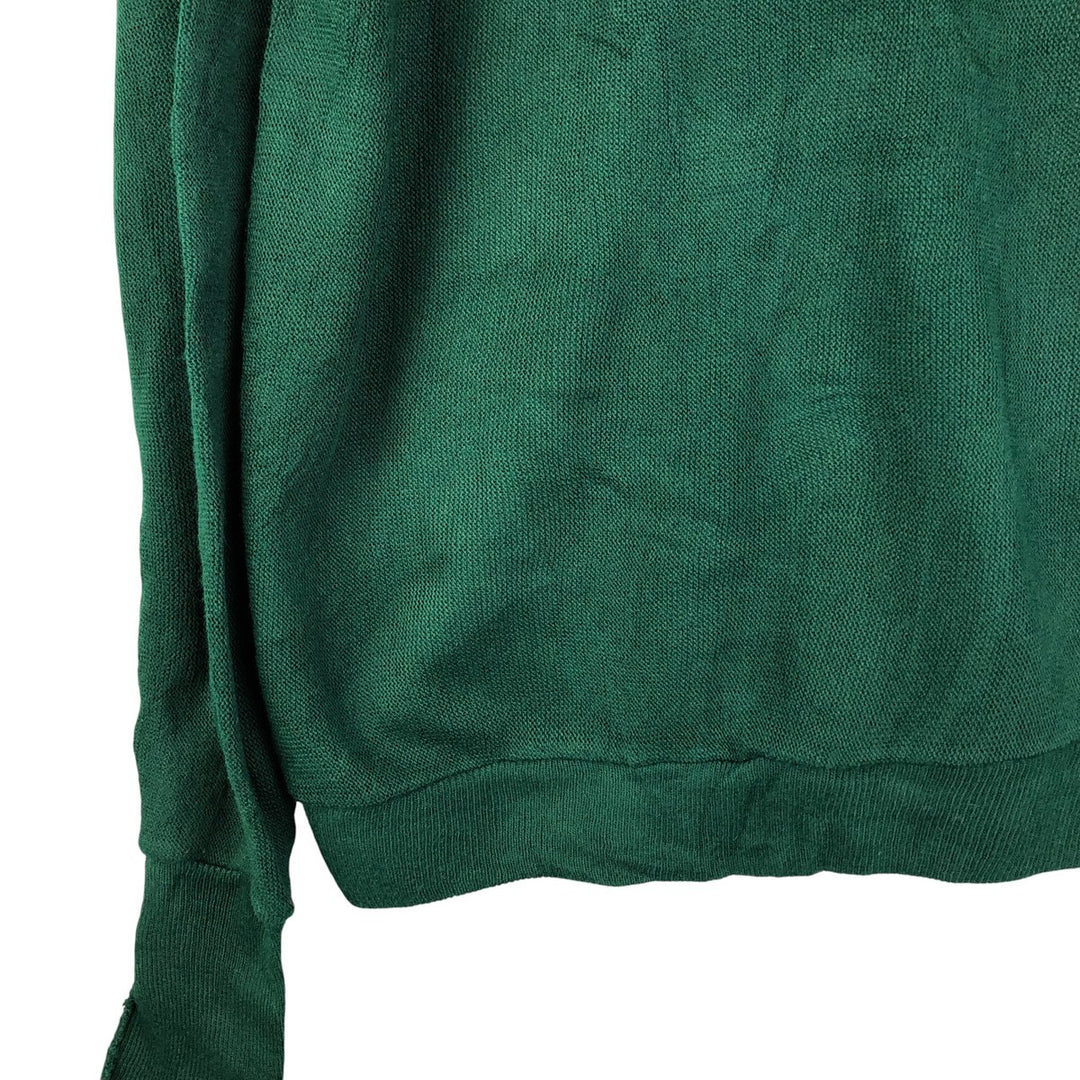 Vintage 90'S Jantzen Classics acrylic knit cardigan, made in the USA, size L, men's acrylic Green type dark green Vintage Second Hand