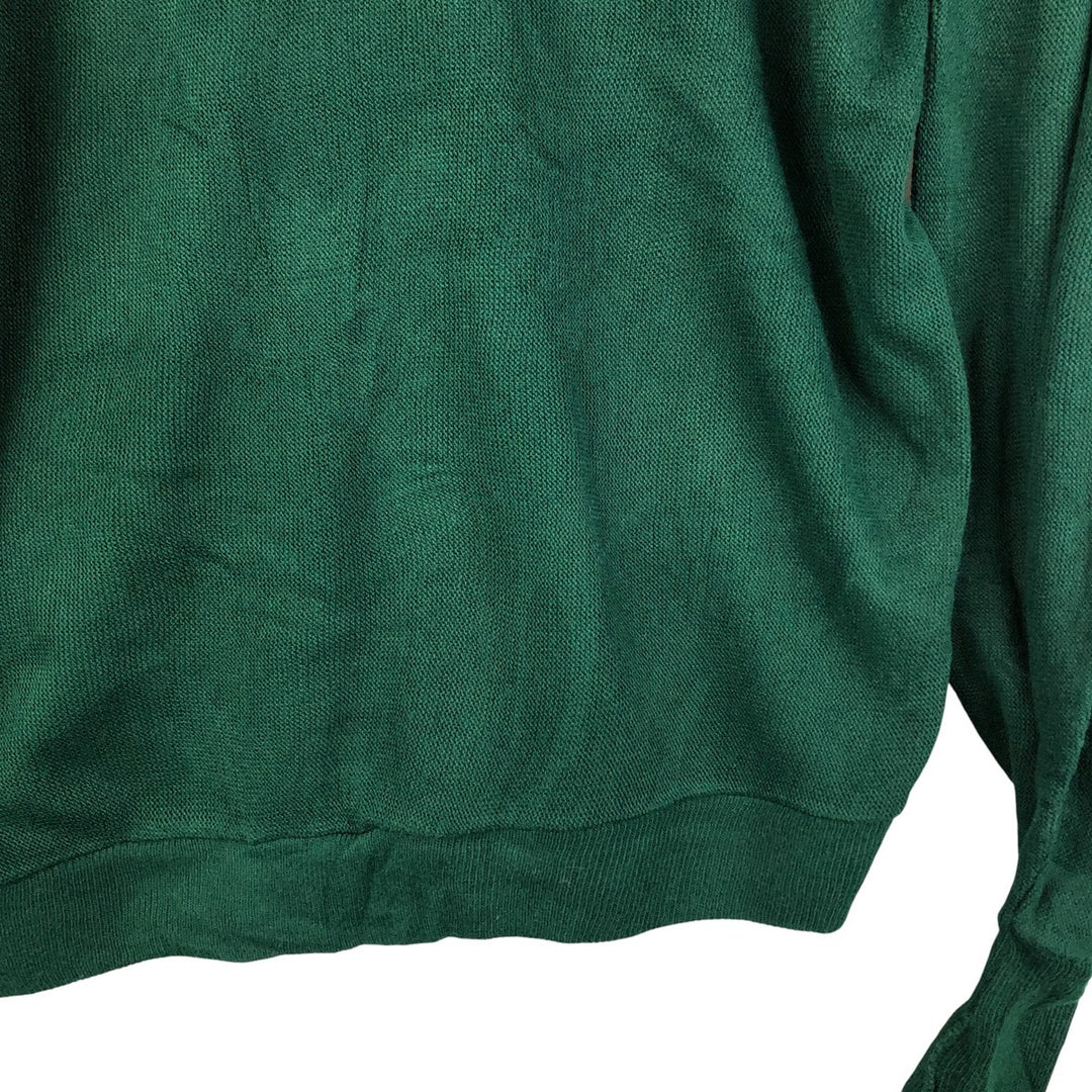 Vintage 90'S Jantzen Classics acrylic knit cardigan, made in the USA, size L, men's acrylic Green type dark green Vintage Second Hand