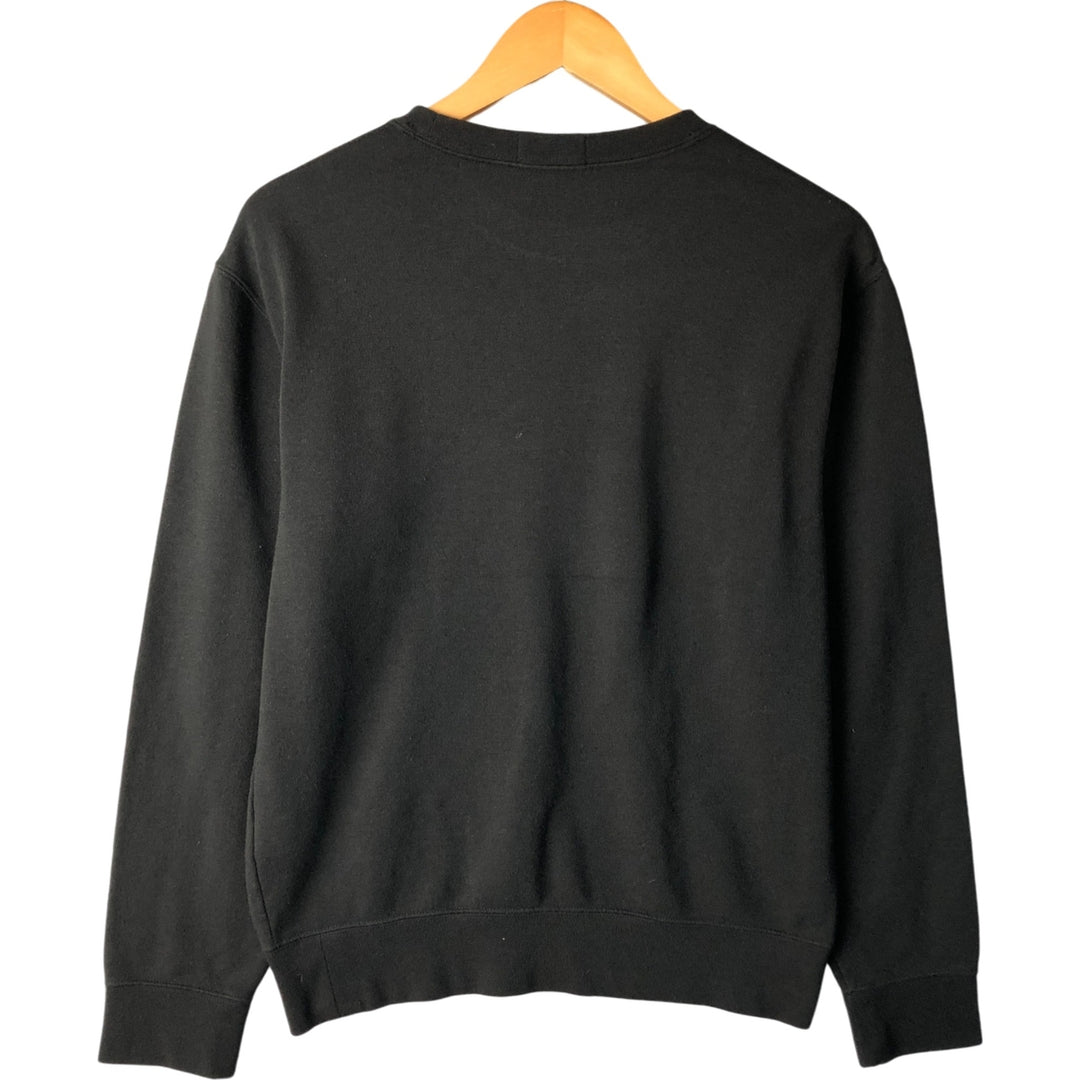 Ralph Lauren POLO RALPH LAUREN logo sweatshirt, men's size S polyester black type Vintage Second Hand