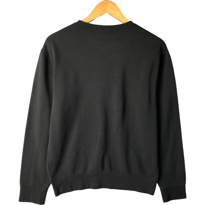 Ralph Lauren POLO RALPH LAUREN logo sweatshirt, men's size S polyester black type Vintage Second Hand