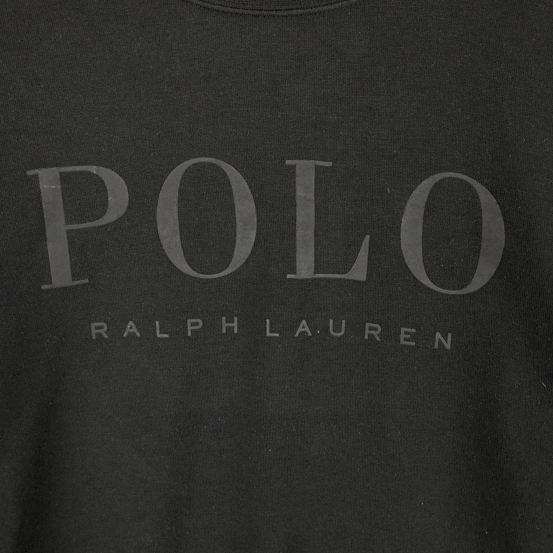 Ralph Lauren POLO RALPH LAUREN logo sweatshirt, men's size S polyester black type Vintage Second Hand