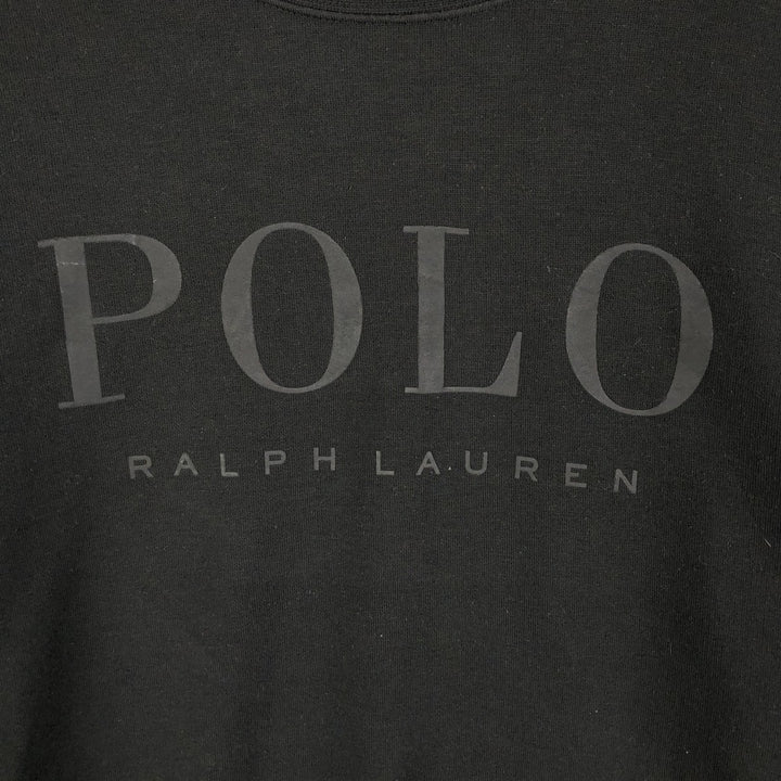 Ralph Lauren POLO RALPH LAUREN logo sweatshirt, men's size S polyester black type Vintage Second Hand