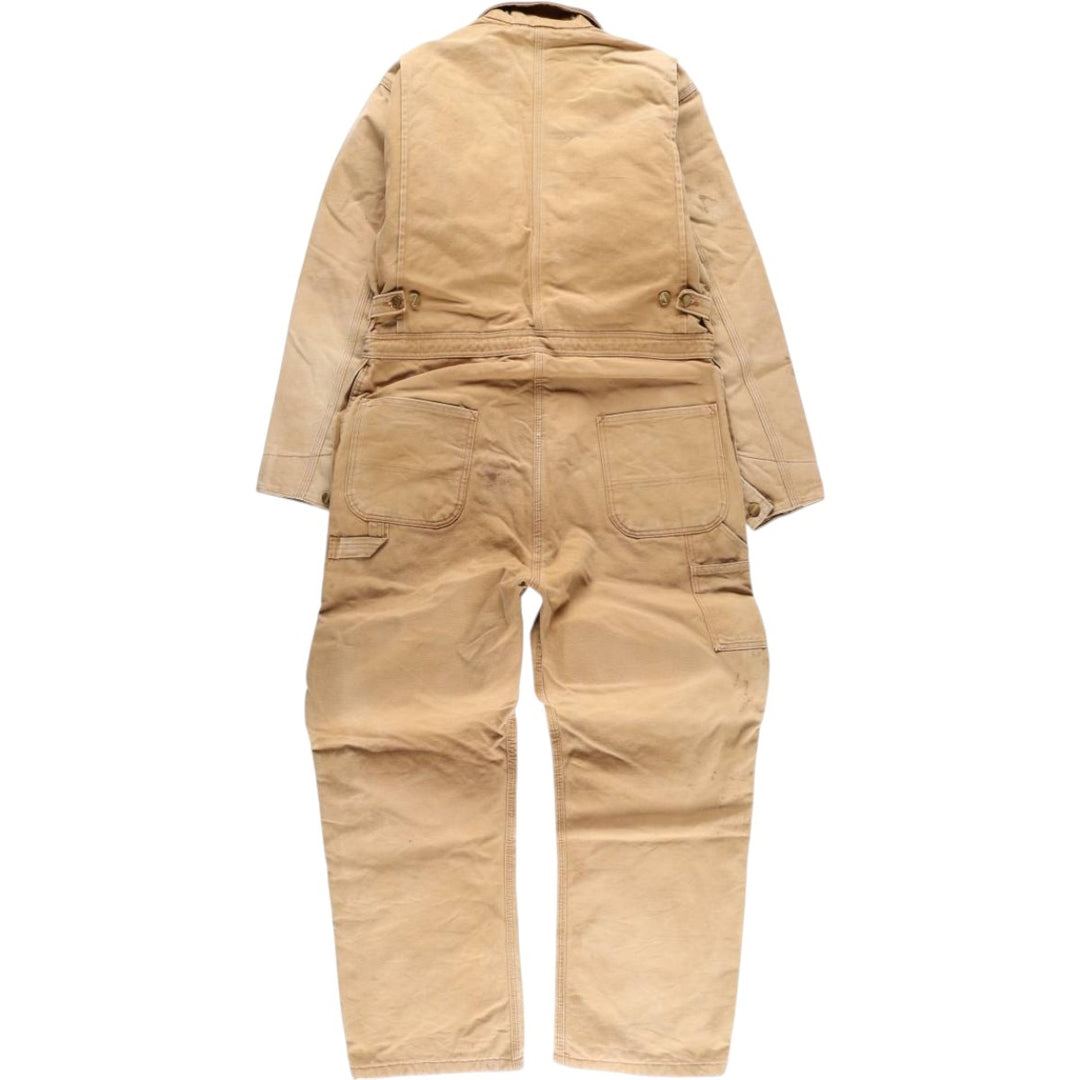 Oversized Carhartt duck long-sleeved jumpsuit, men's size W41 unclear brown type Vintage Second Hand