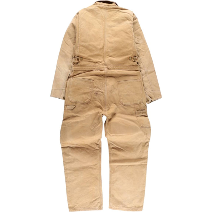 Oversized Carhartt duck long-sleeved jumpsuit, men's size W41 unclear brown type Vintage Second Hand