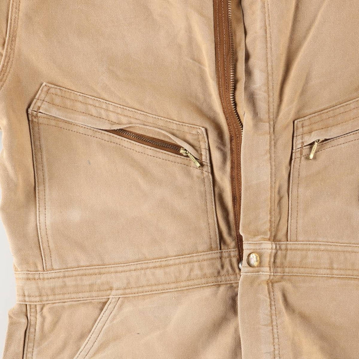 Oversized Carhartt duck long-sleeved jumpsuit, men's size W41 unclear brown type Vintage Second Hand